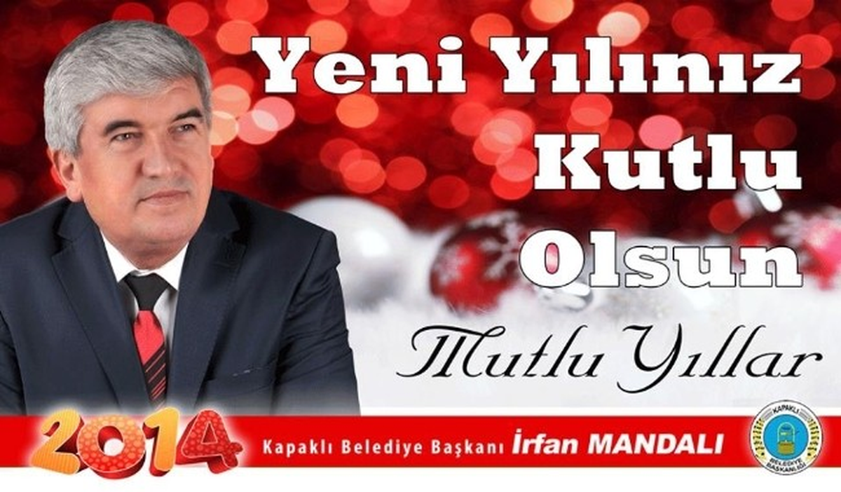 Kapaklı Belediye Başkanı Mandalı: "2014 Barış ve Huzur Getirsin"