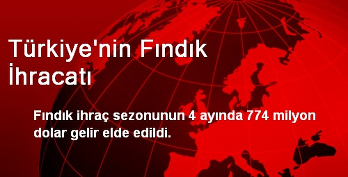 Türkiye\'nin Fındık İhracatı
