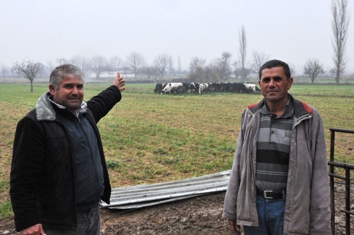 2014\'ün İlk Yağmuru Ödemiş\'te Çiftçiyi Sevindirdi