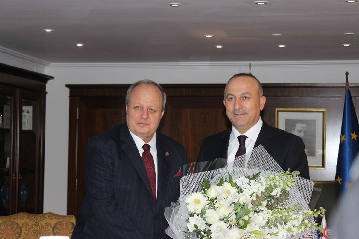 AB Bakanı Çavuşoğlu, Aso Başkanı Özdebir ile Bir Araya Geldi