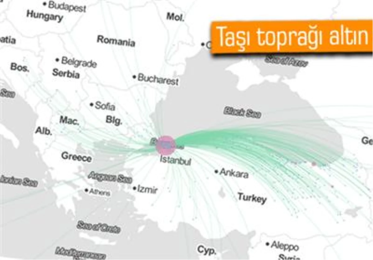 Facebook\'un Göç Haritasında İstanbul Zirvede