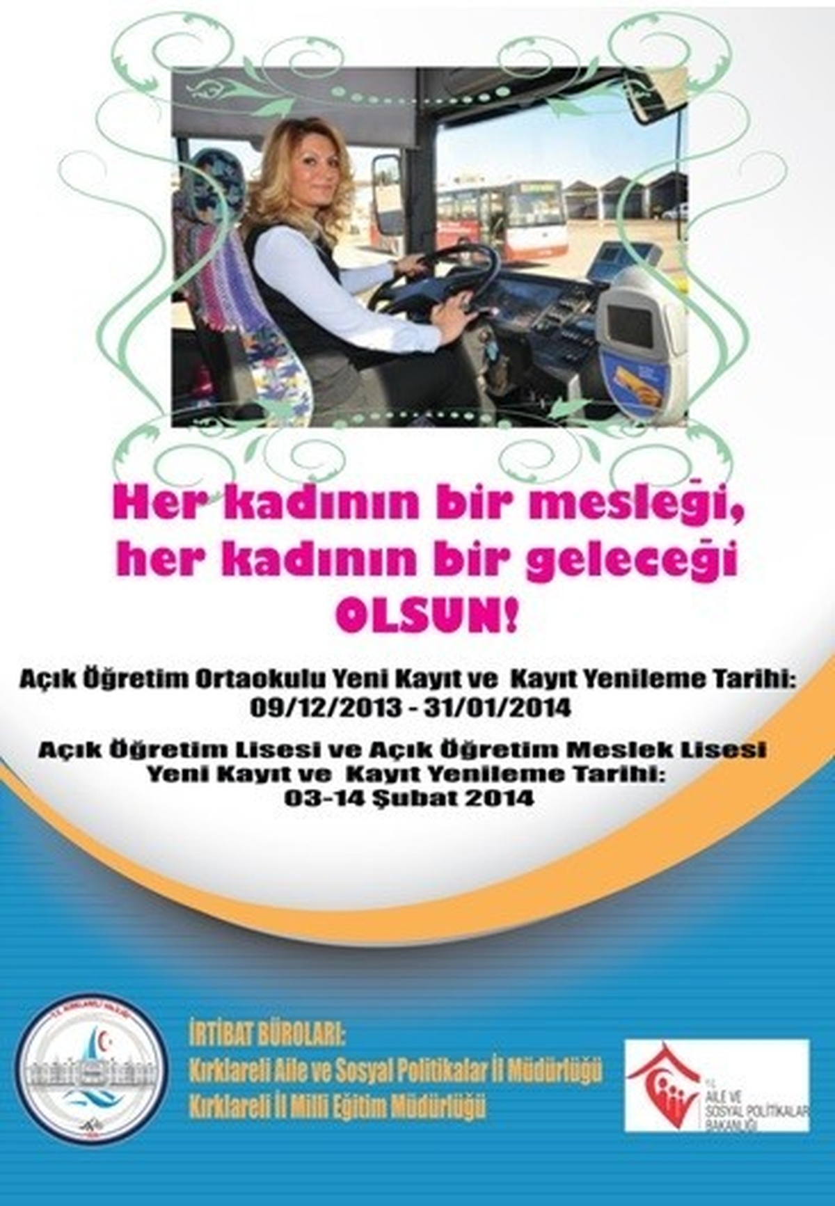 Kadınlar İçin Meslek Eğitim Projesi Kırklareli\'nde