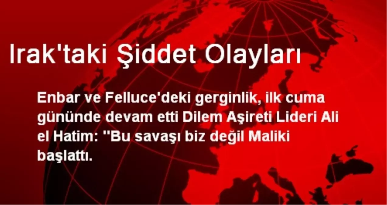 Irak\'taki Şiddet Olayları