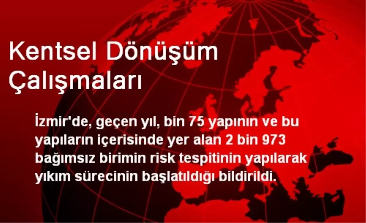 Kentsel Dönüşüm Çalışmaları