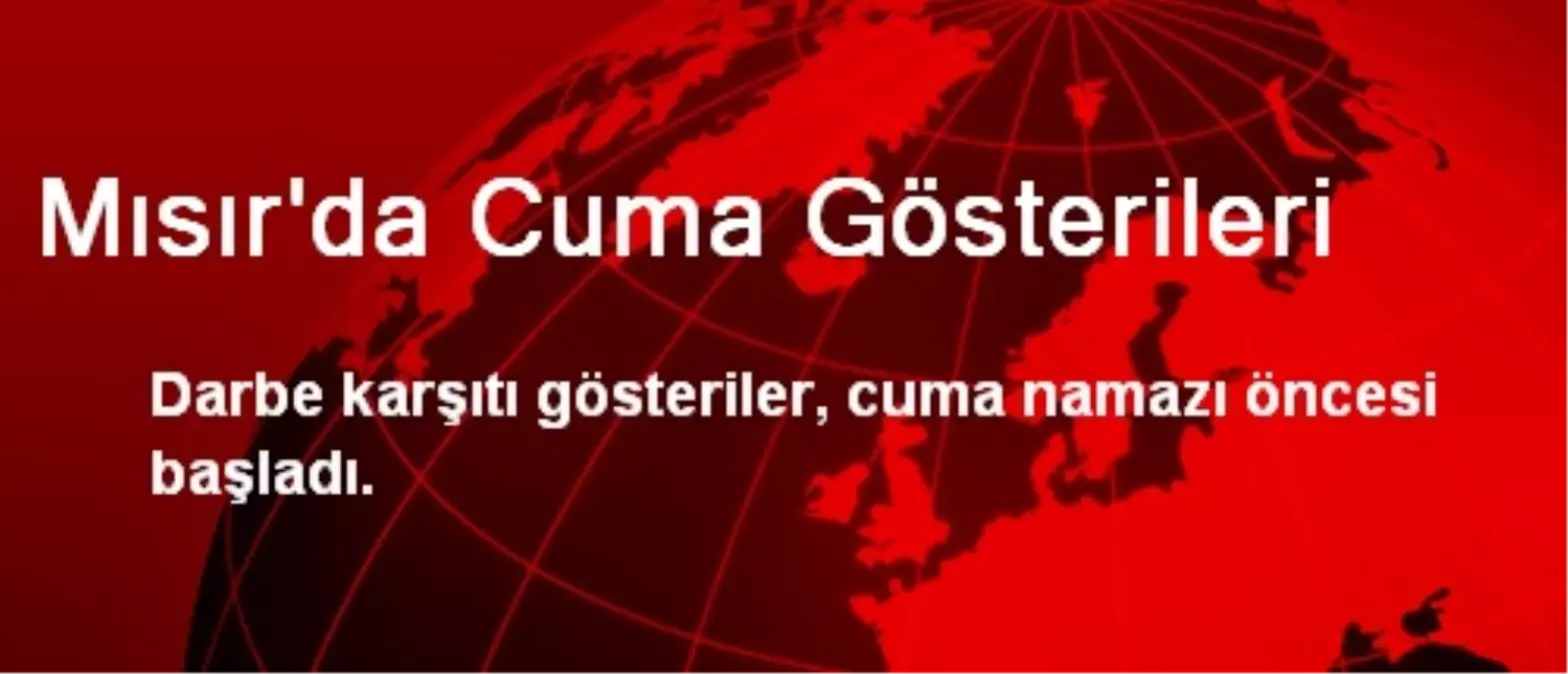 Mısır\'da Cuma Gösterileri