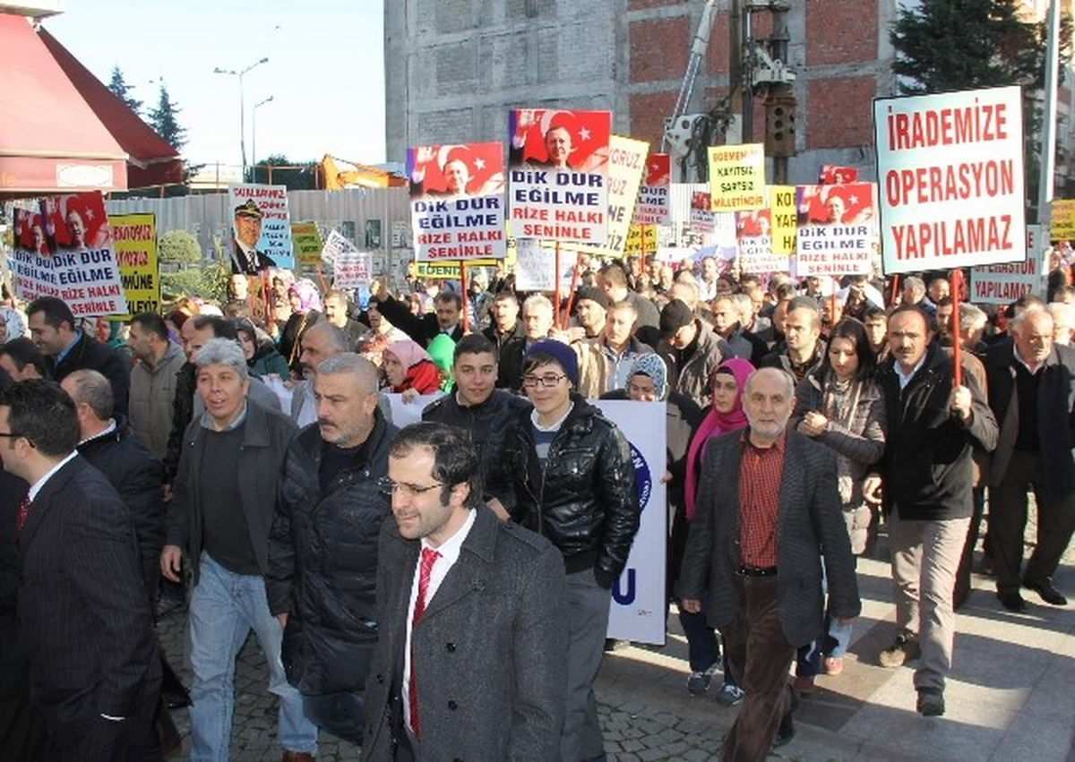 Rize\'de Başbakan Erdoğan\'a Destek Mitingi