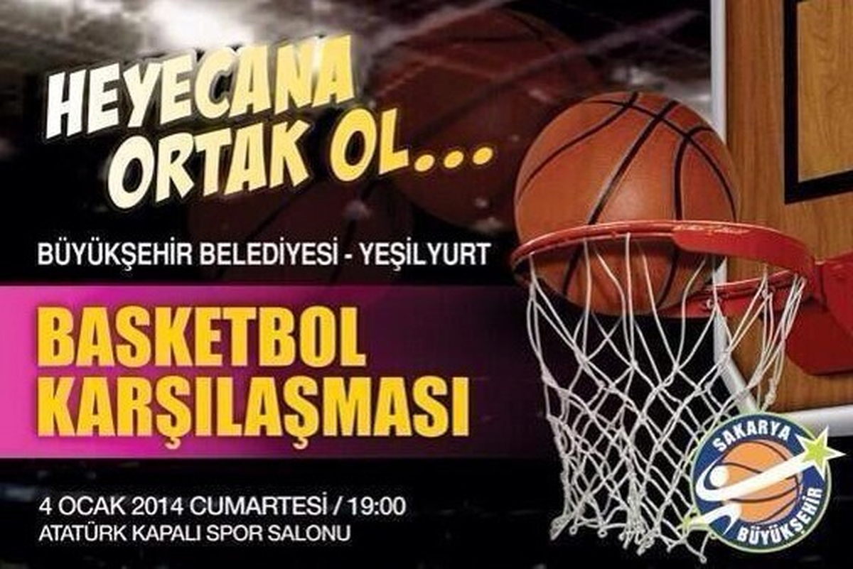 Sakarya Büyükşehir Basketbol Takımı Yeşilyurt Spor ile Karşılaşıyor