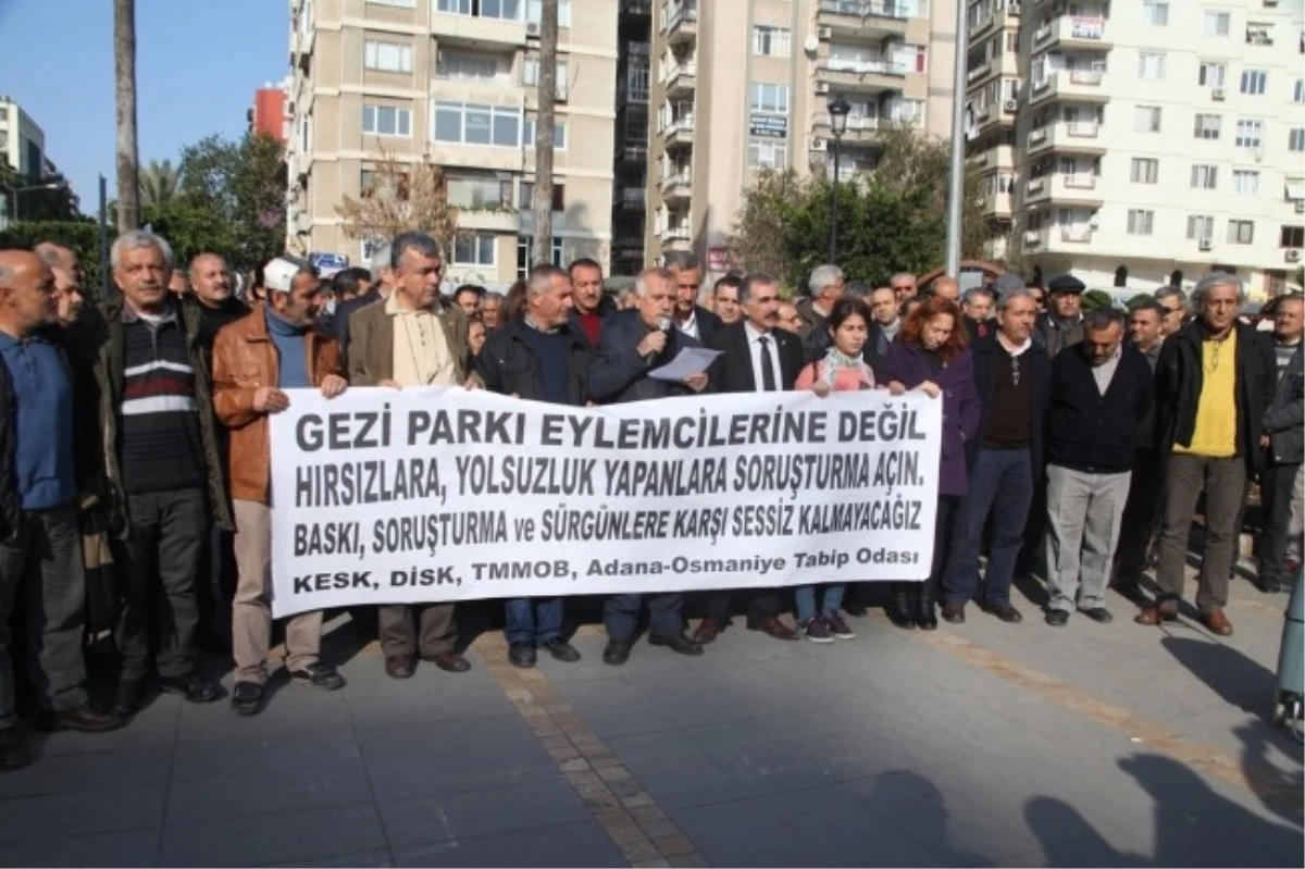Adana\'da Gezi Parkı Soruşturmaları Protesto Edildi