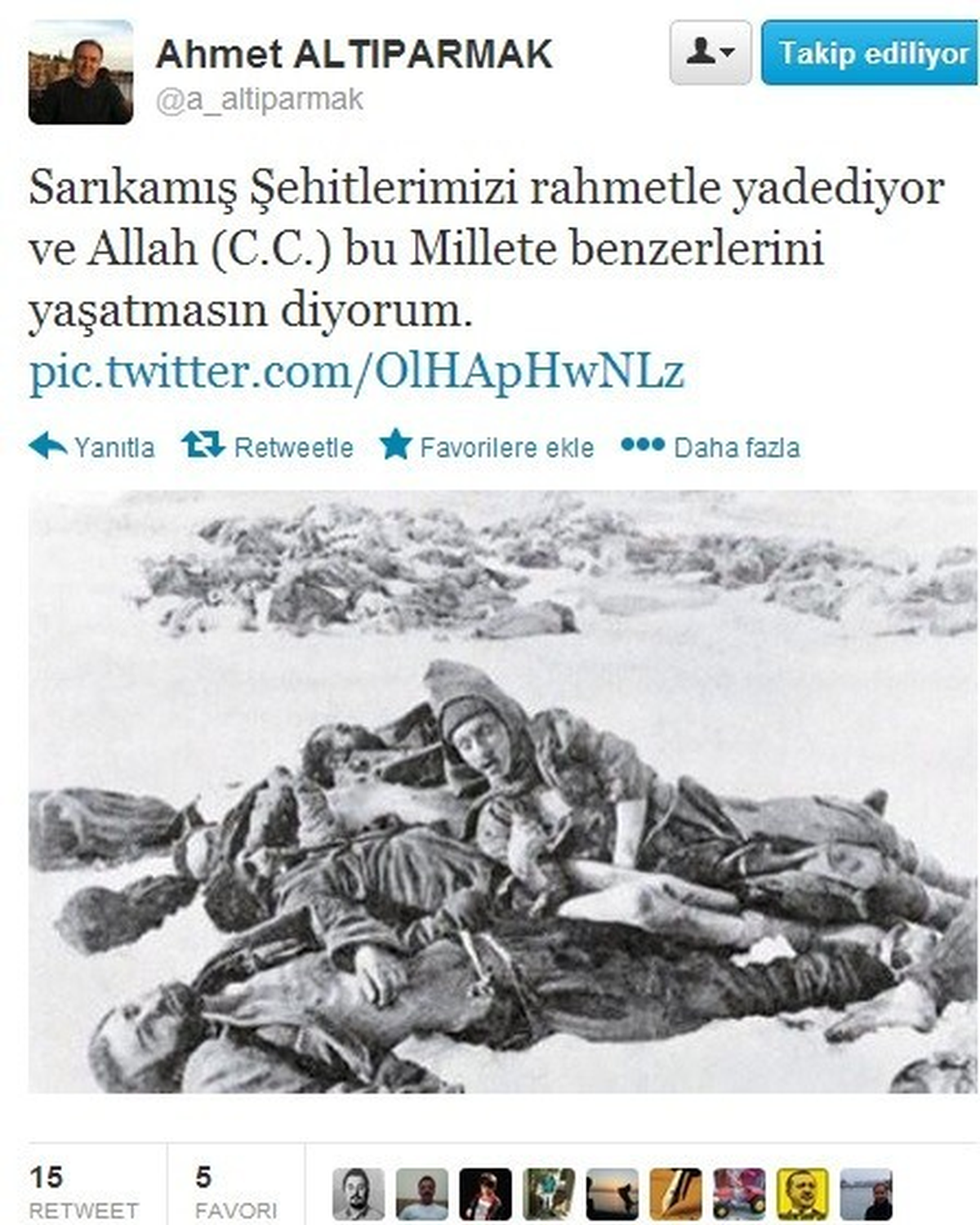Erzurum Valisi Altıparmak Sarıkamış Şehitlerini Andı
