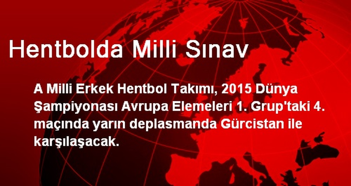 Hentbolda Milli Sınav