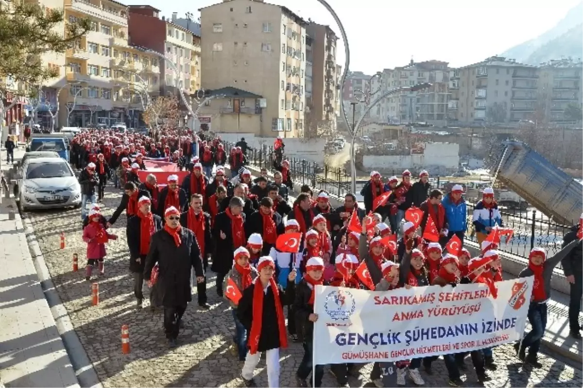 Gümüşhane Sarıkamış Şehitleri İçin Yürüdü