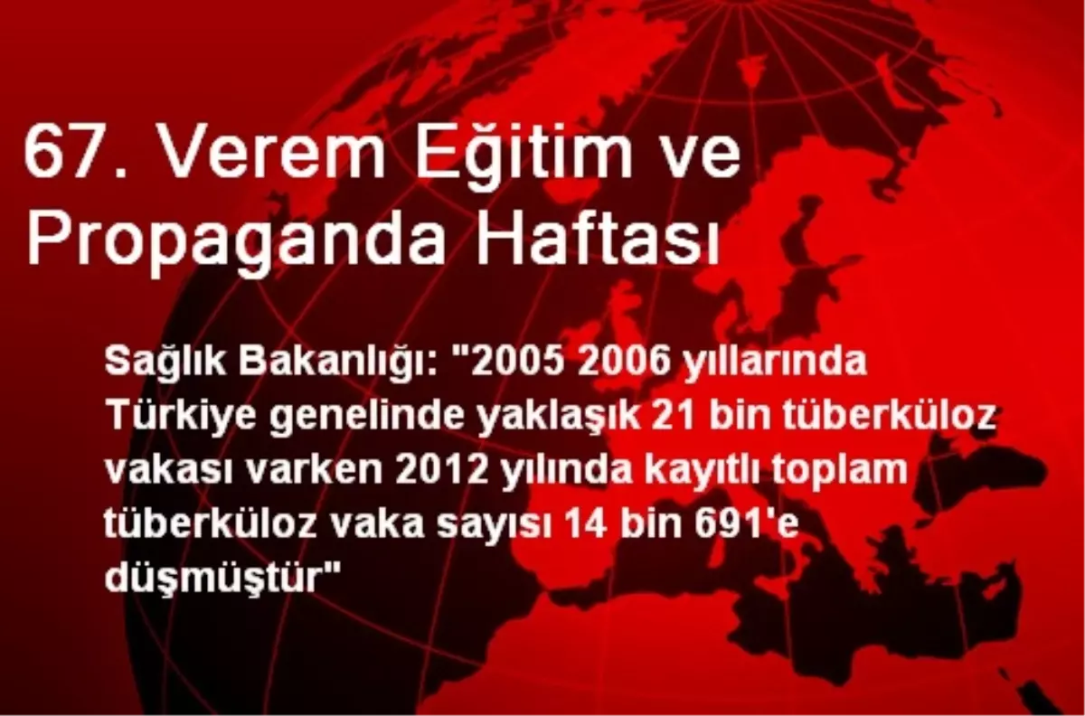 67. Verem Eğitim ve Propaganda Haftası