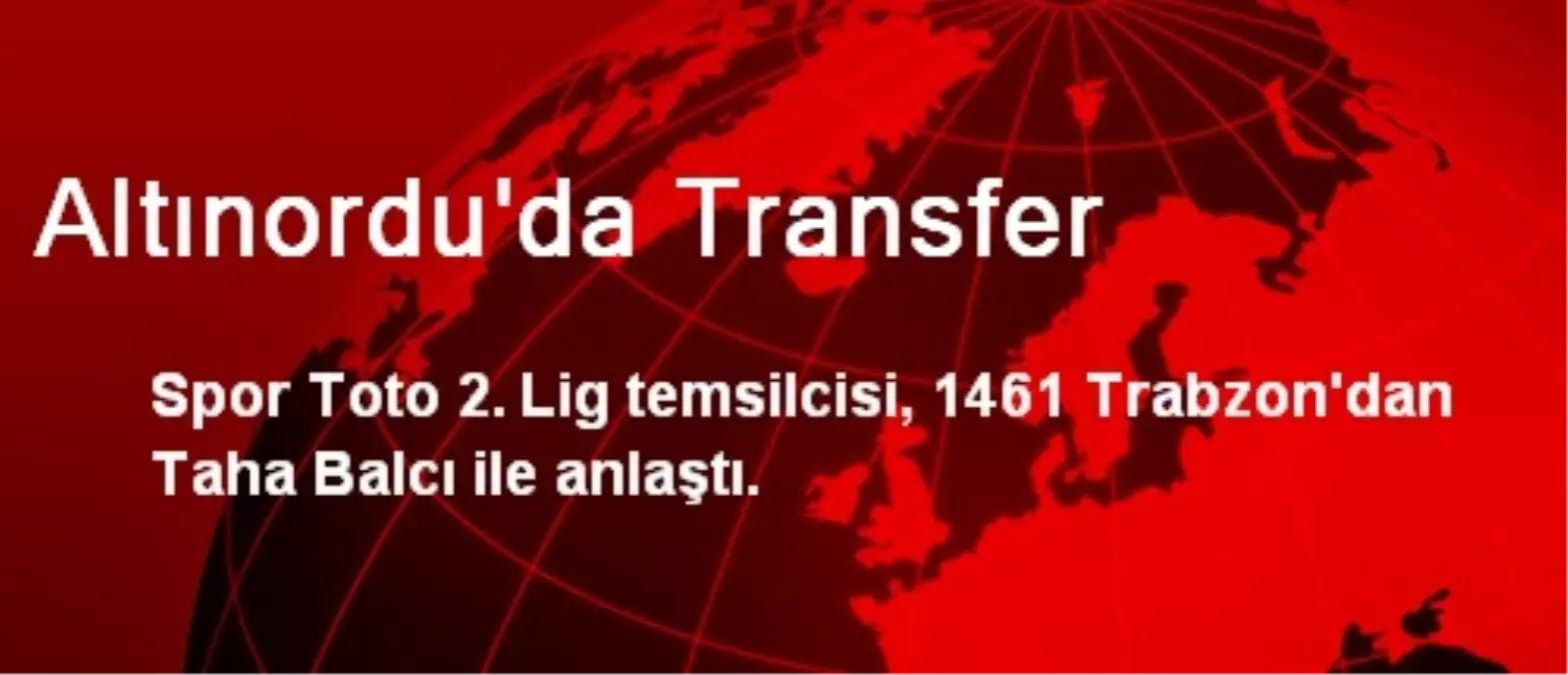 Altınordu\'da Transfer