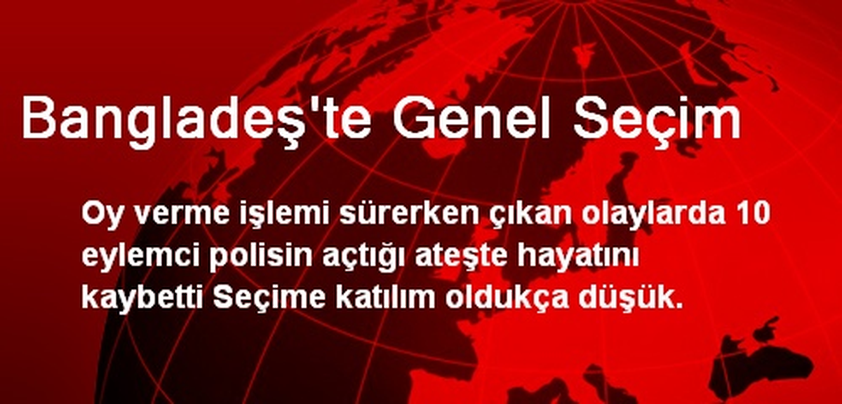 Bangladeş\'te Genel Seçim