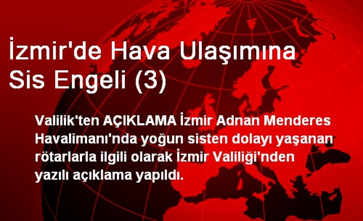 İzmir\'de Hava Ulaşımına Sis Engeli (3)