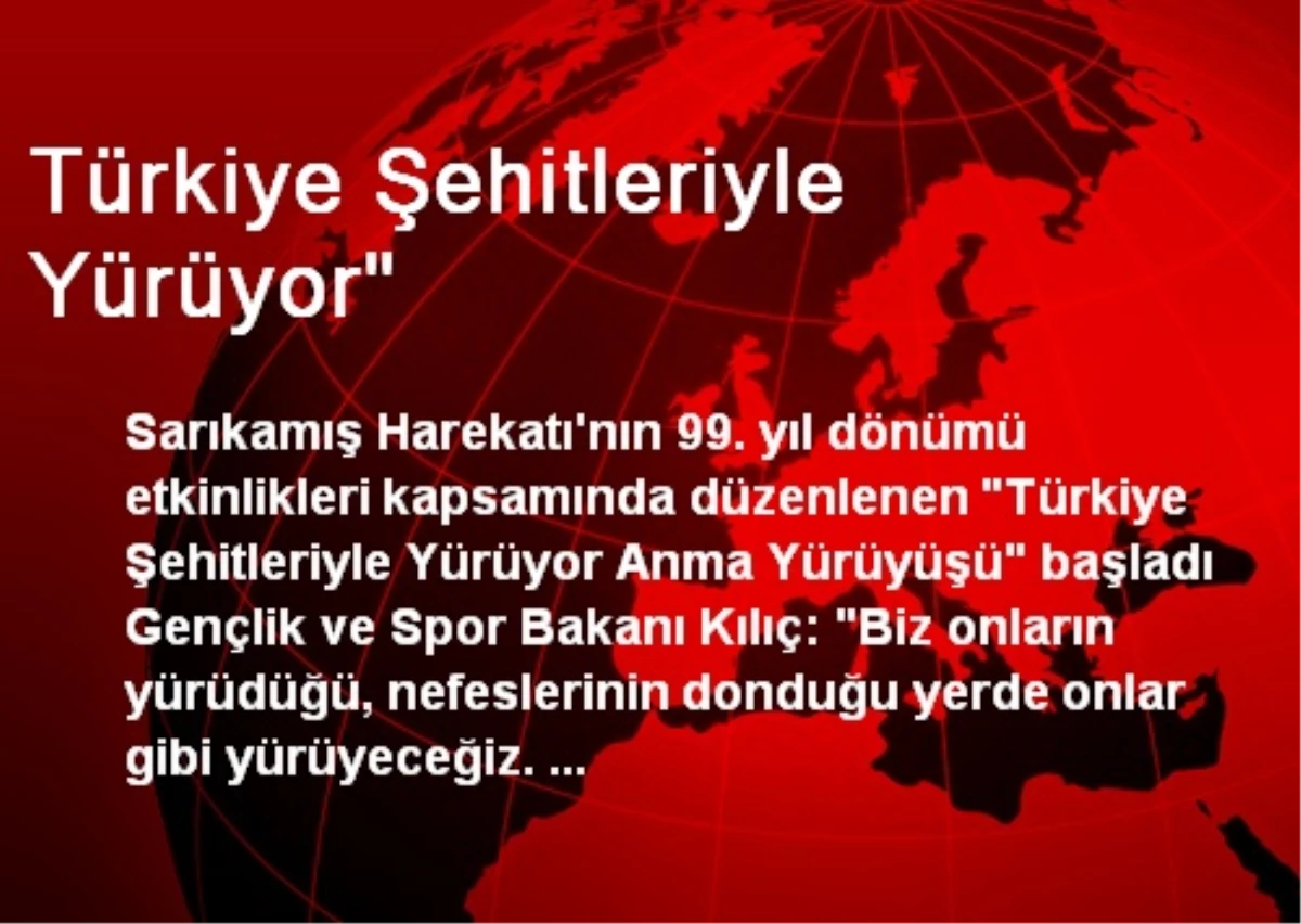 Türkiye Şehitleriyle Yürüyor"