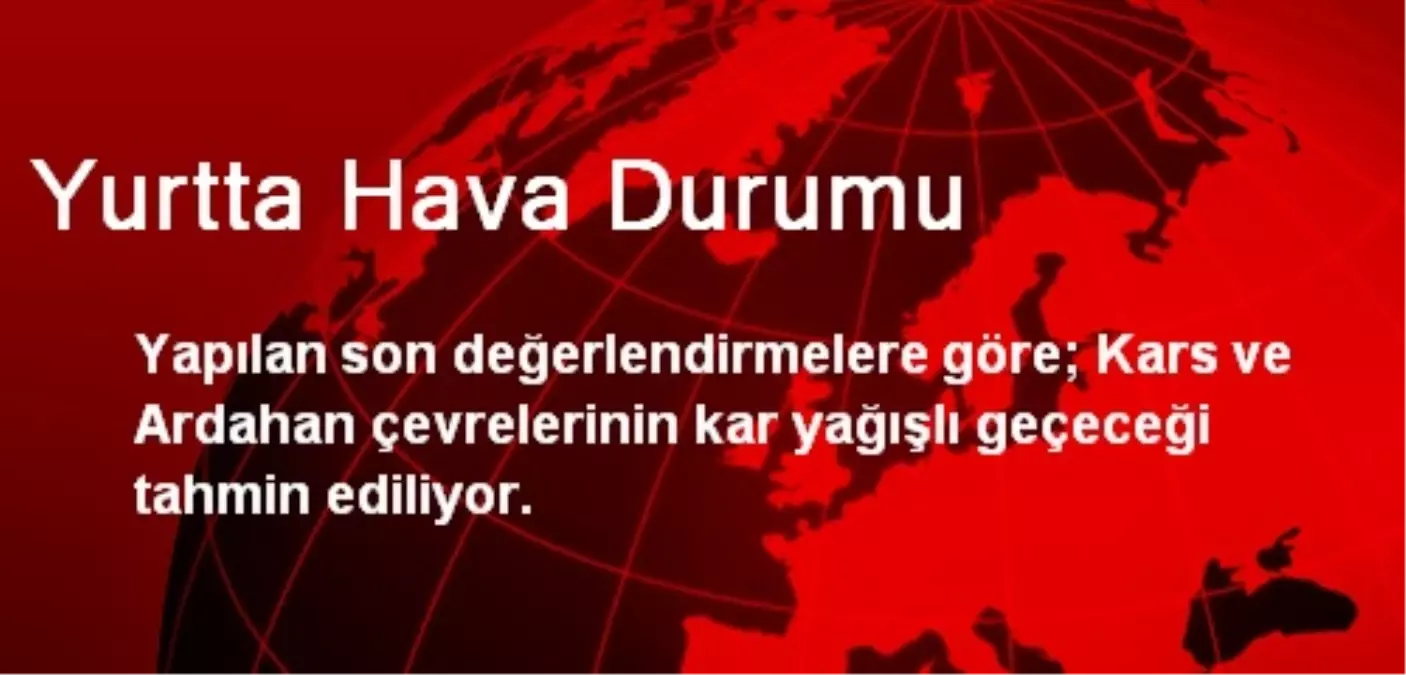 Yurtta Hava Durumu