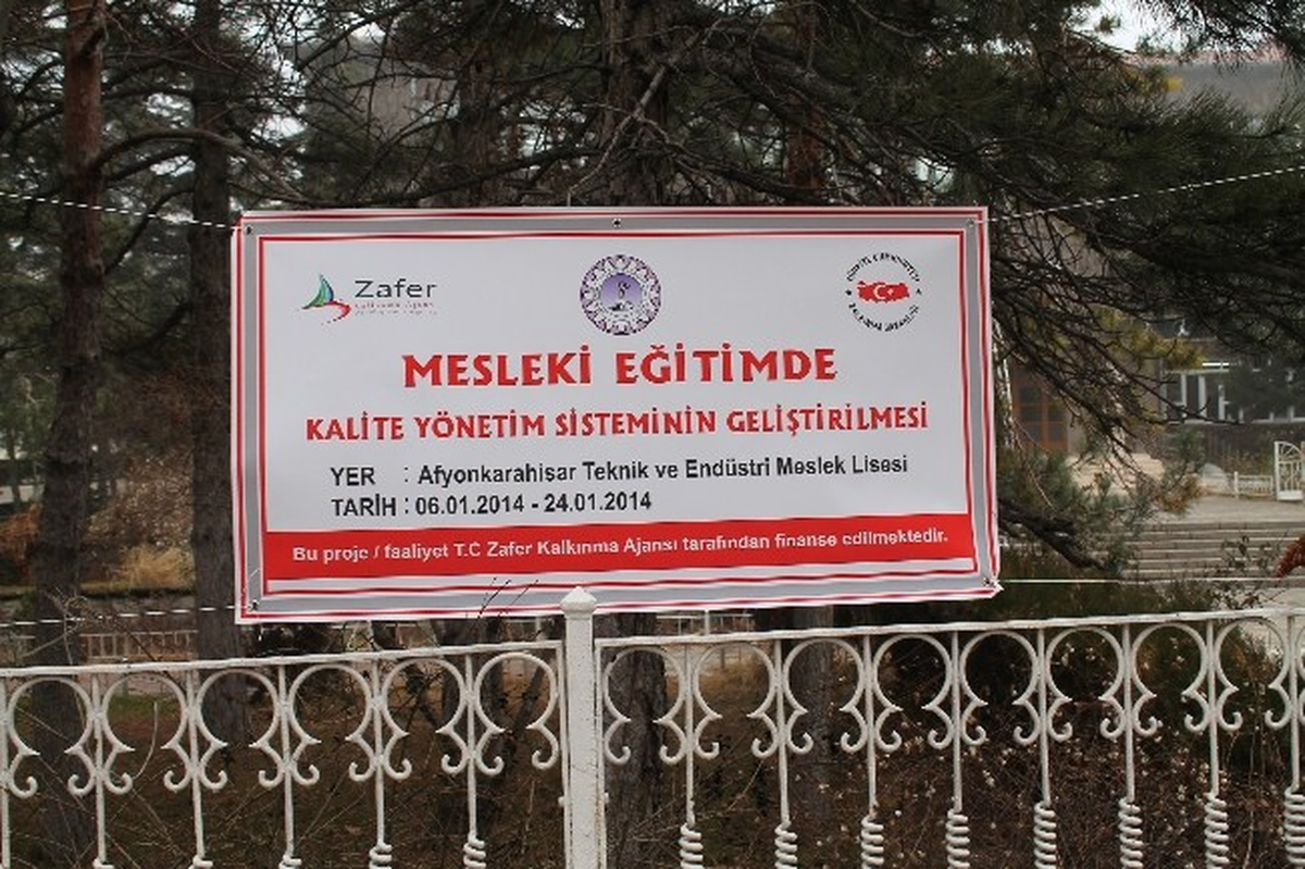 Afyonkarahisar Teknik ve Endüstri Meslek Lisesinde Kalite Yönetim Sistemi Eğitimleri Başladı