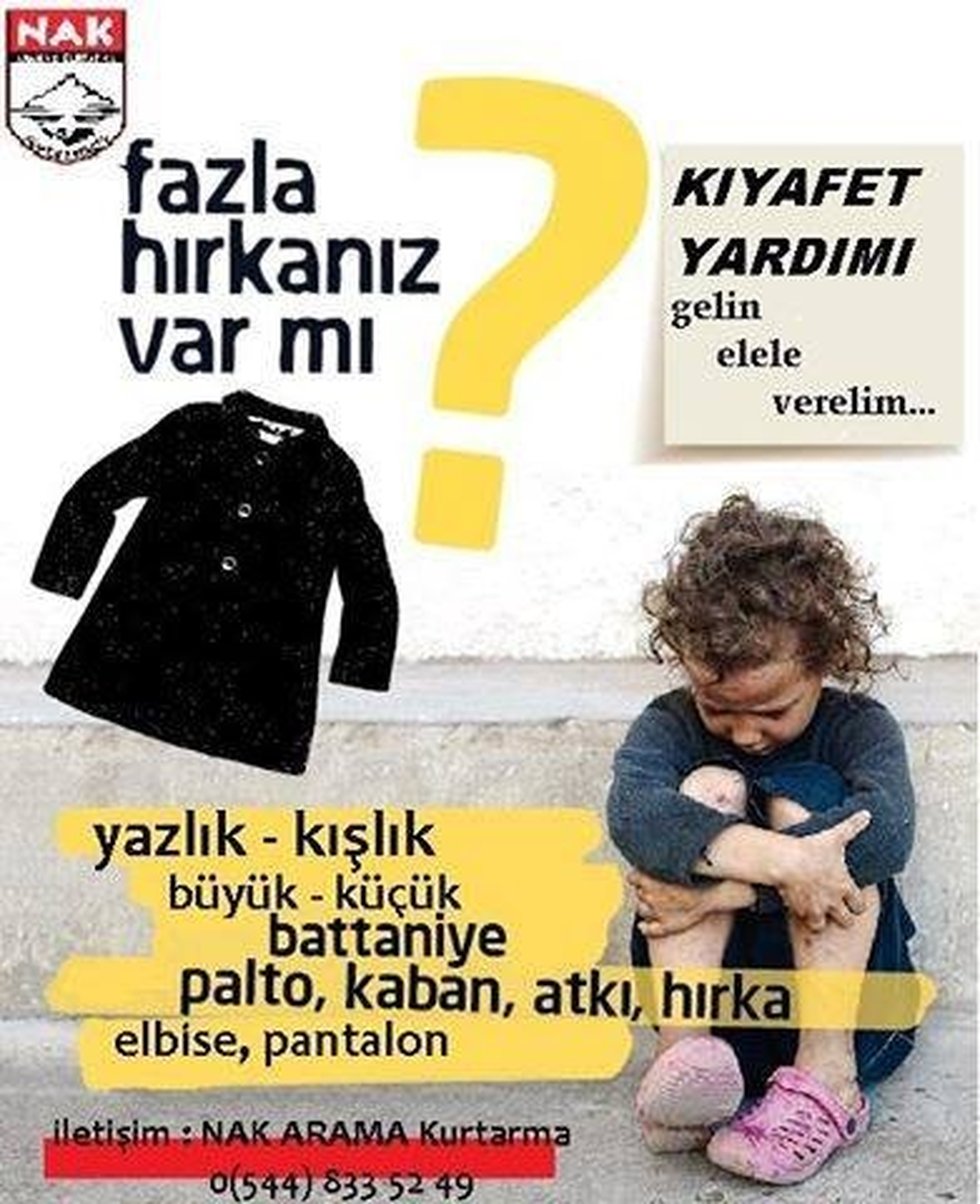 Nak\'tan Kıyafet Yardımı Kampanyası