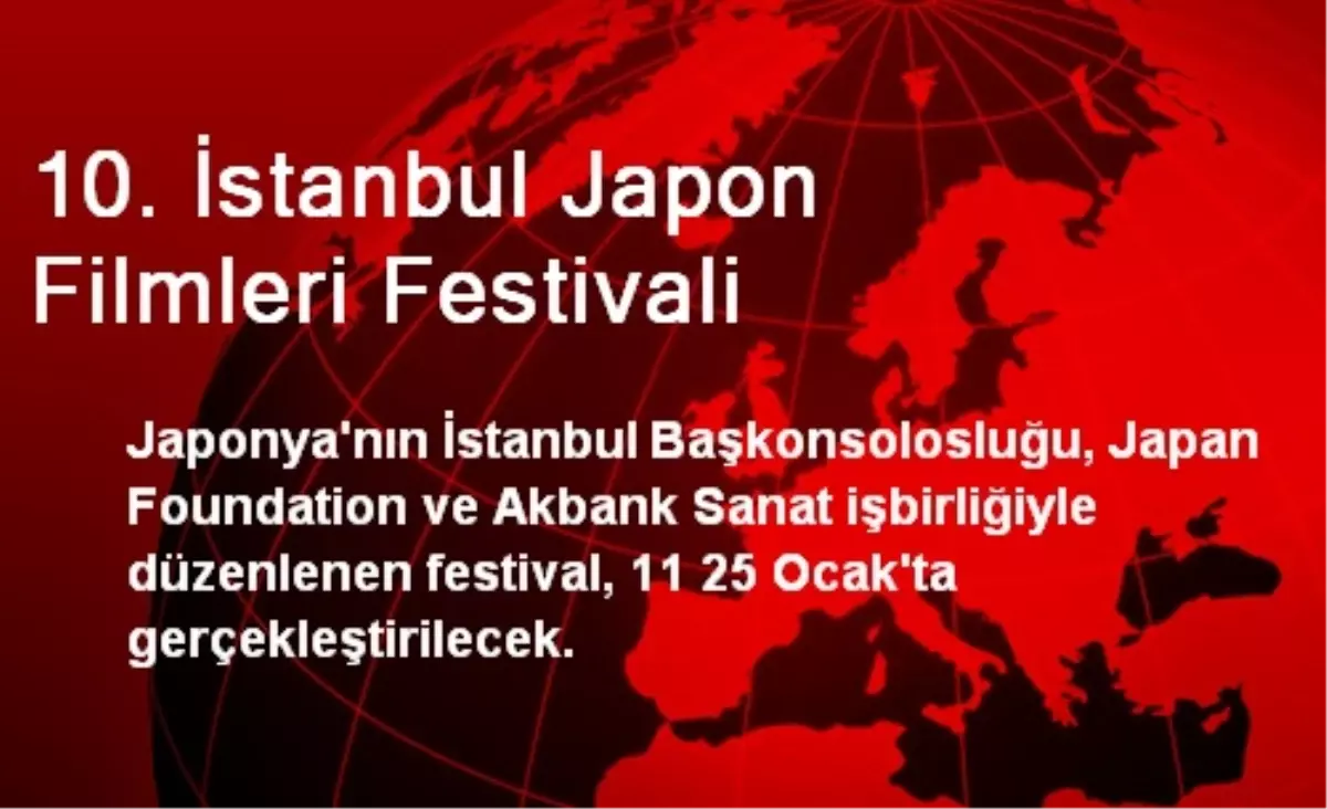 10. İstanbul Japon Filmleri Festivali