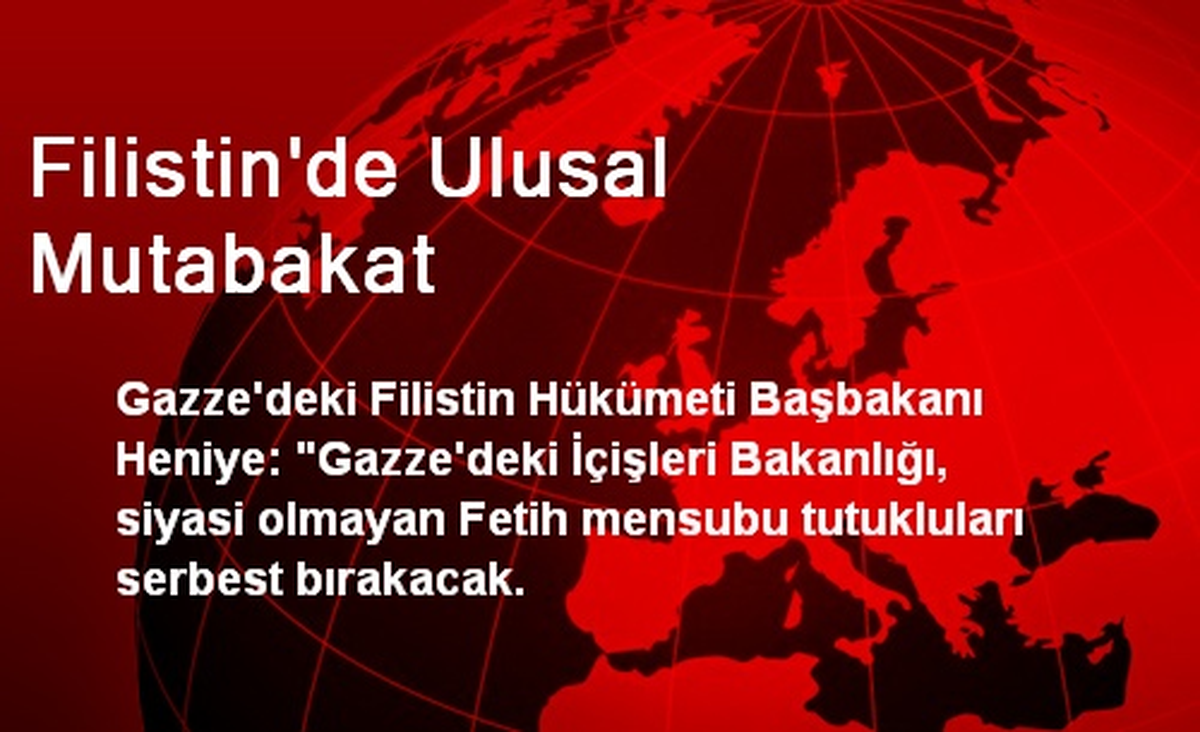 Filistin\'de Ulusal Mutabakat