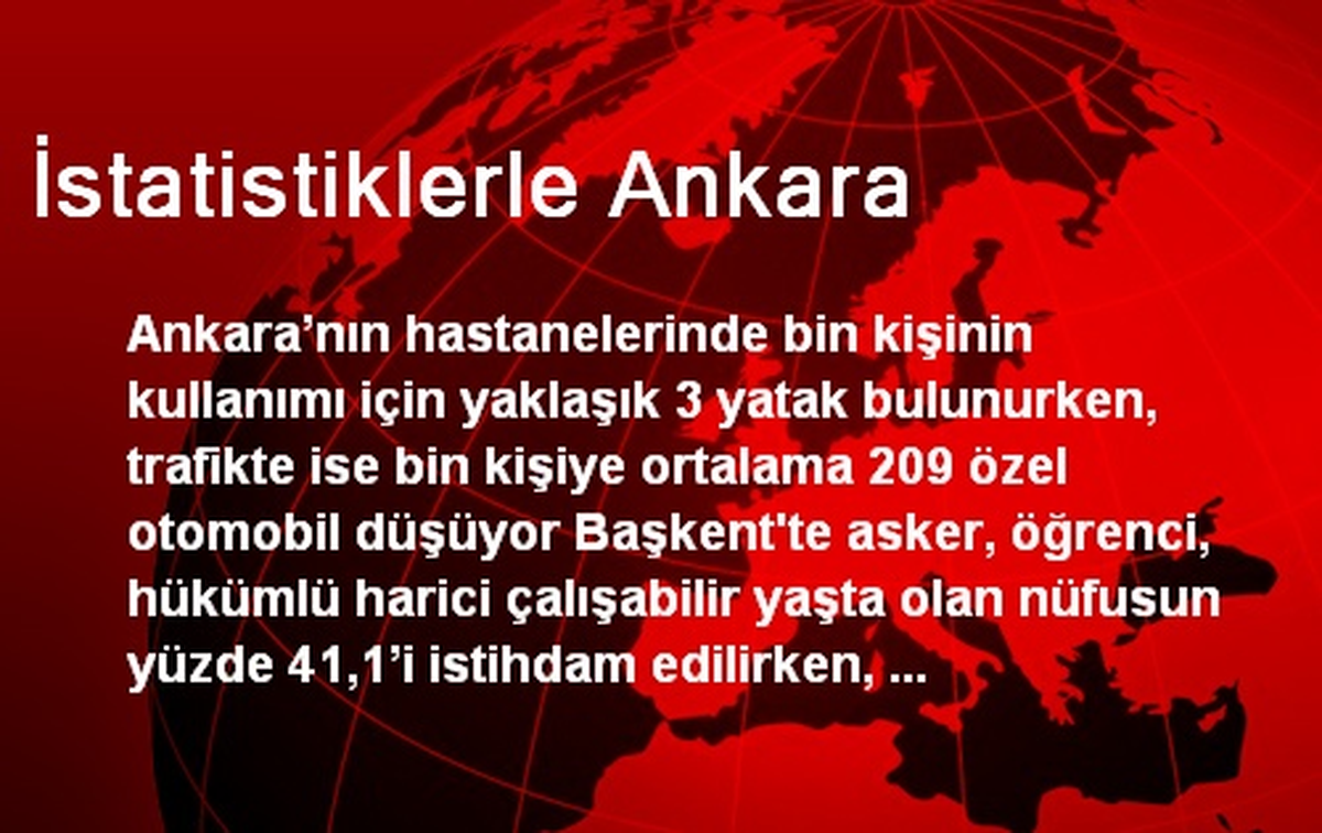 İstatistiklerle Ankara