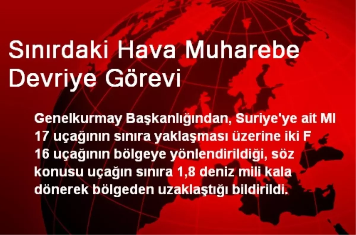 Sınırdaki Hava Muharebe Devriye Görevi