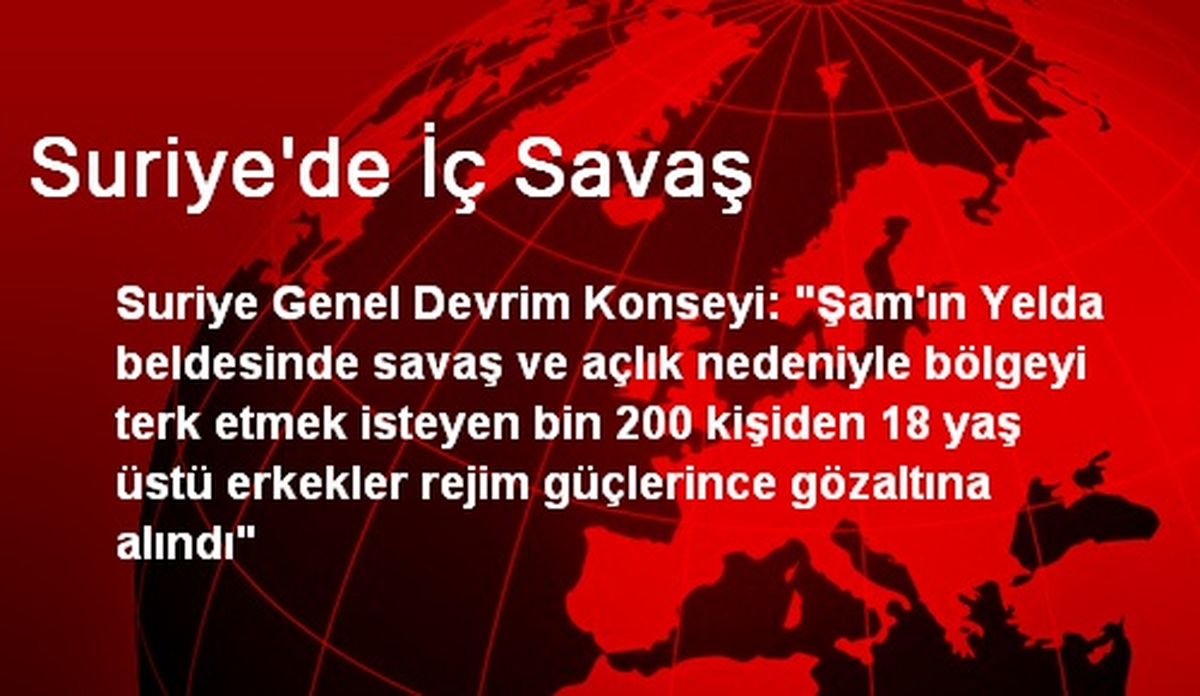 Suriye\'de İç Savaş