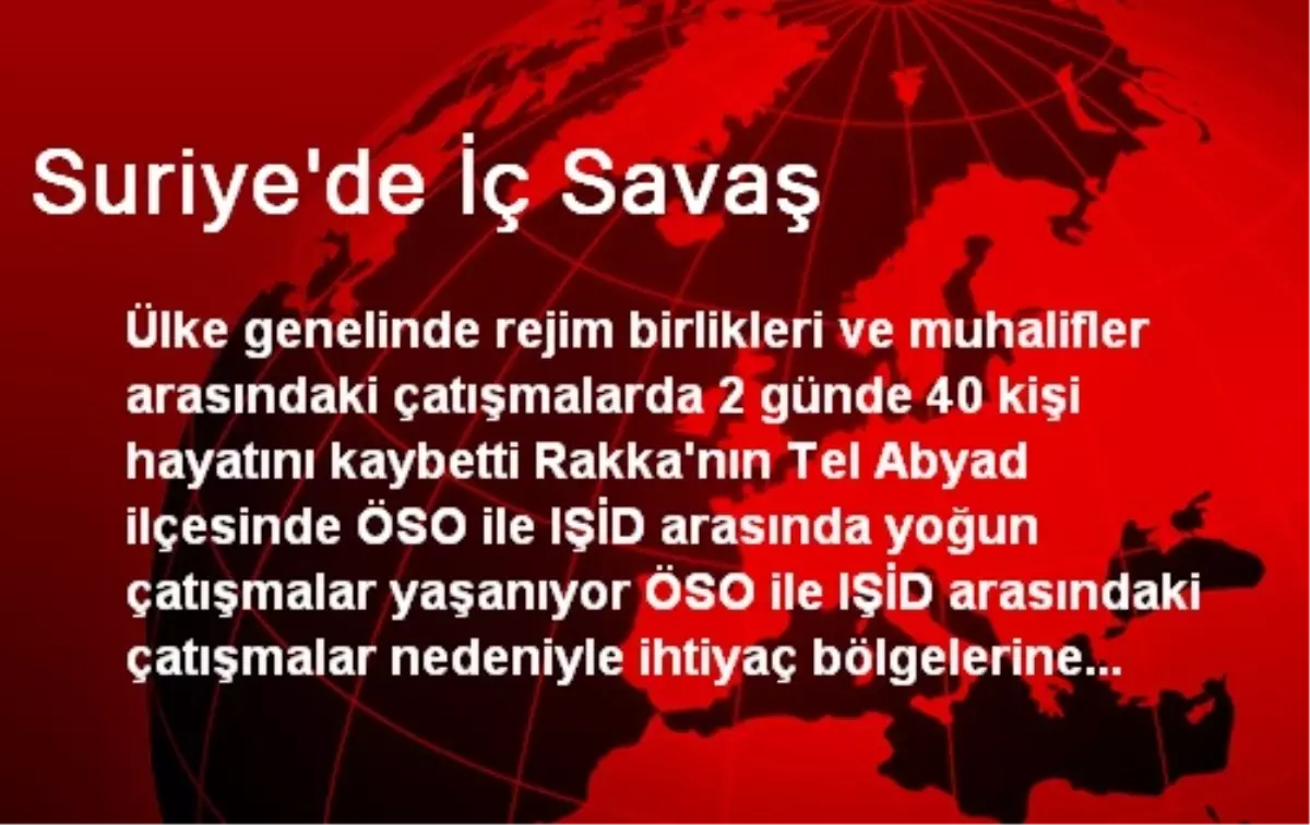 Suriye\'de İç Savaş