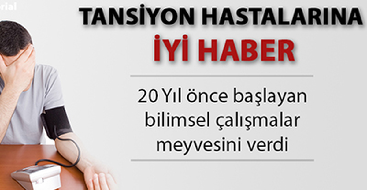 Tansiyon Hastalarına İyi Haber