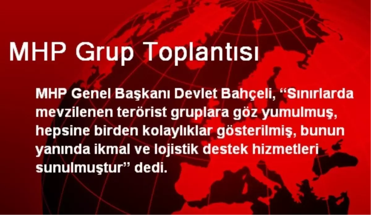 MHP Grup Toplantısı