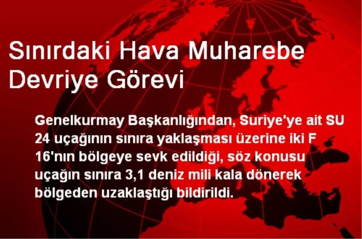 Sınırdaki Hava Muharebe Devriye Görevi