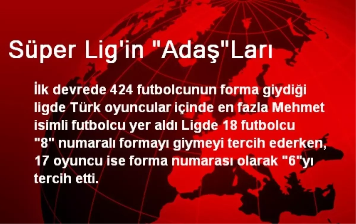 Süper Lig\'in "Adaş"Ları