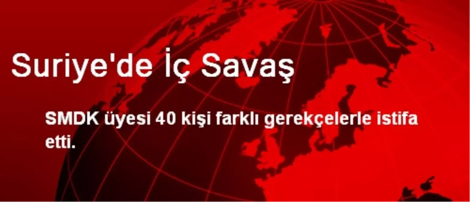 Suriye\'de İç Savaş