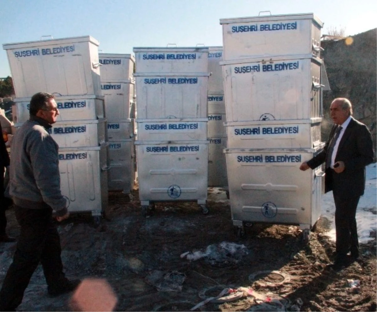 Suşehri Belediyesine Çöp Konteyneri Alındı