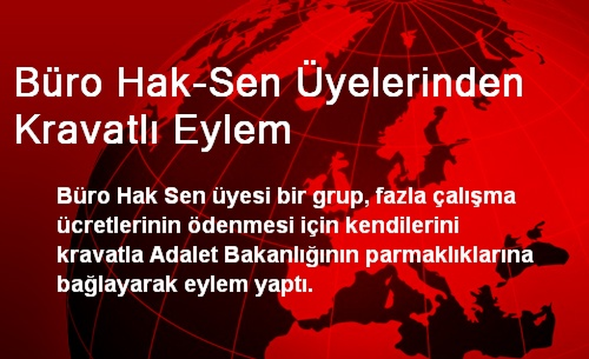 Büro Hak-Sen Üyelerinden Kravatlı Eylem