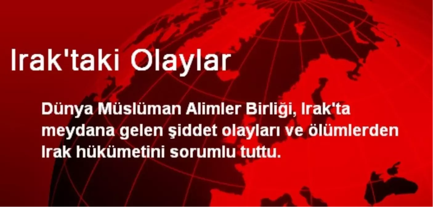 Irak\'taki Olaylar