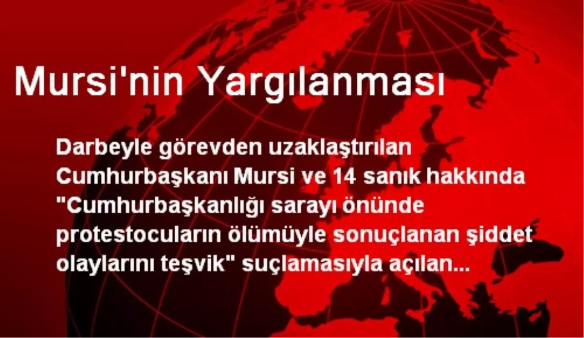 Mursi\'nin Yargılanması