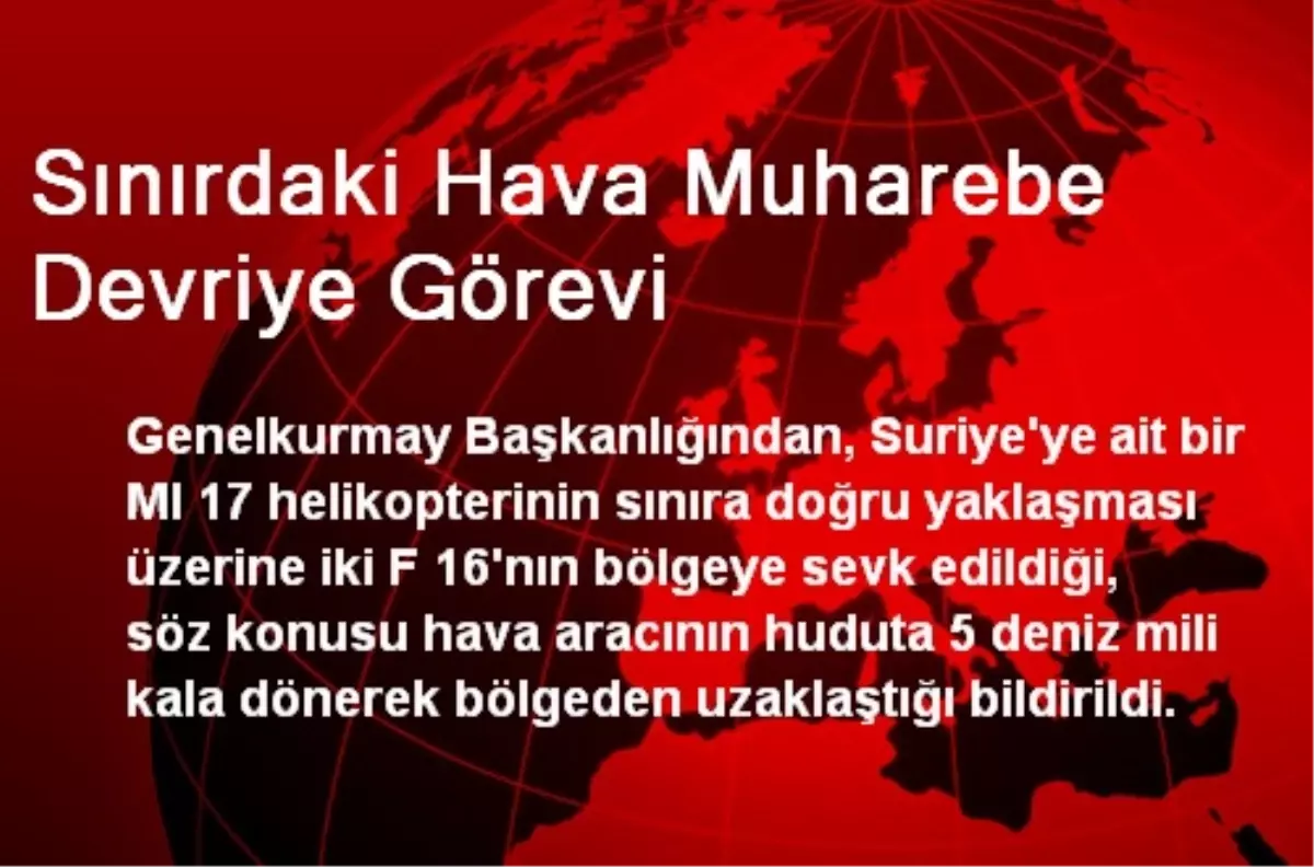 Sınırdaki Hava Muharebe Devriye Görevi