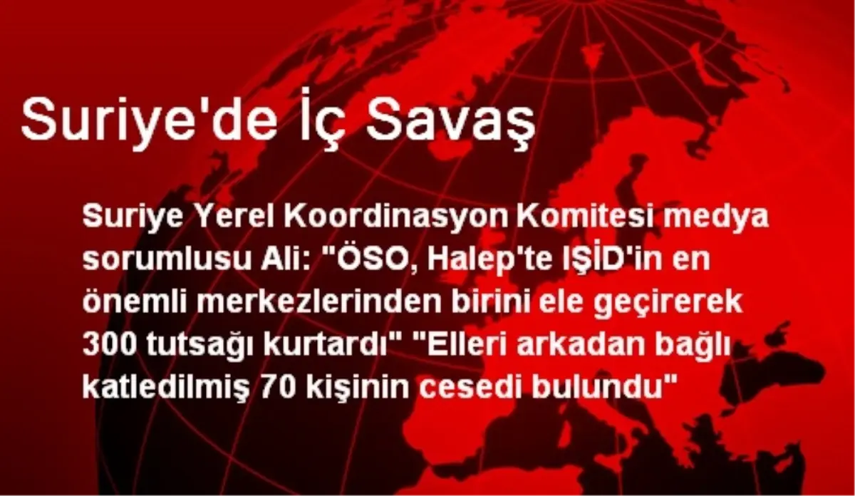 Suriye\'de İç Savaş