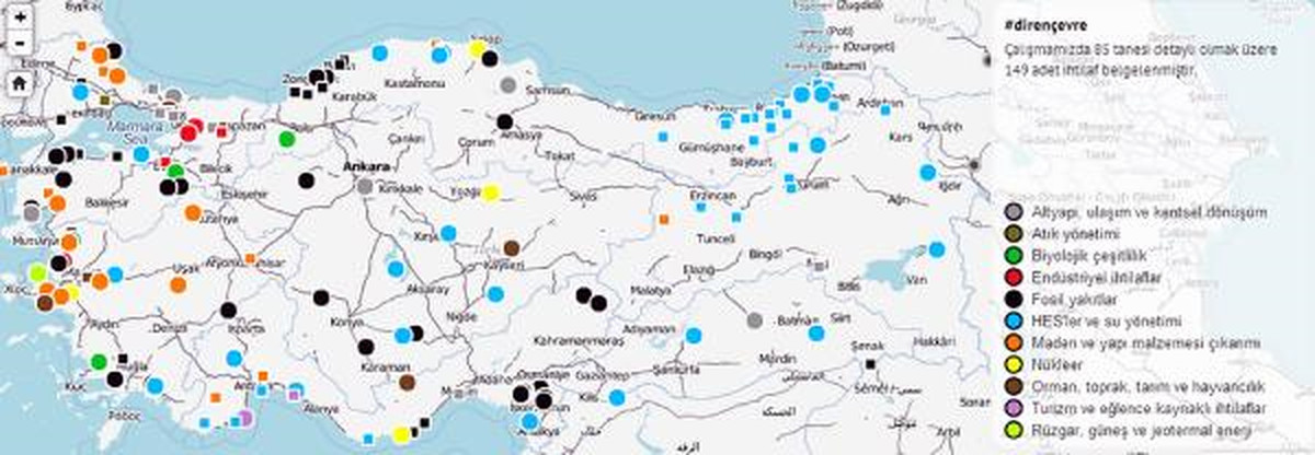 Türkiye\'nin \'Çevre Direnişi Atlası\'