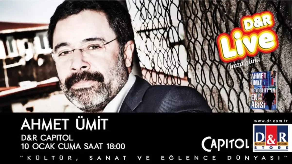 Ahmet Ümit Capitol D&R\'a Konuk Oluyor