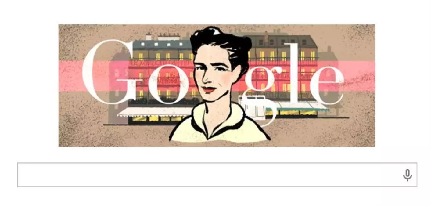 Google, Simone de Beauvoir\'ın Doğum Gününü Kutladı