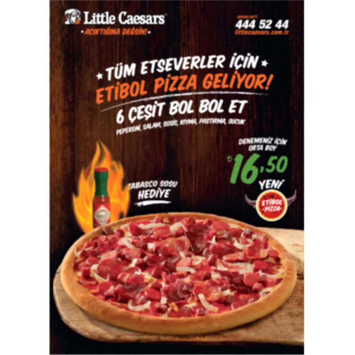 Little Caesars\'dan Yepyeni Etibol Pizza