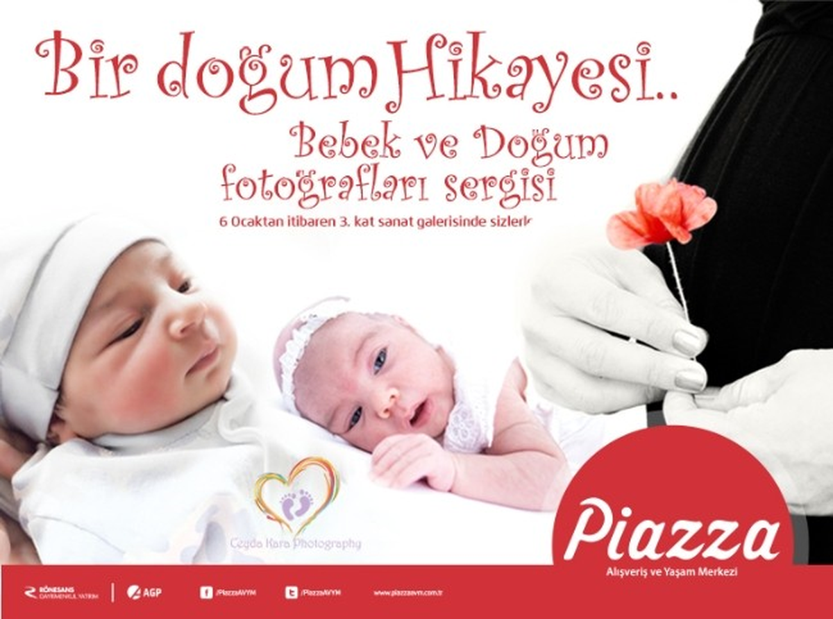 Piazza\'da "Bebek ve Doğum Fotoğrafları" Sergisi