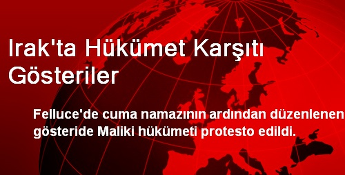 Irak\'ta Hükümet Karşıtı Gösteriler