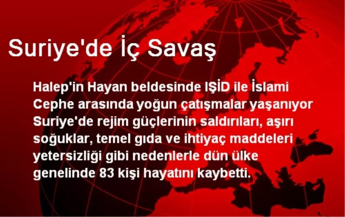 Suriye\'de İç Savaş