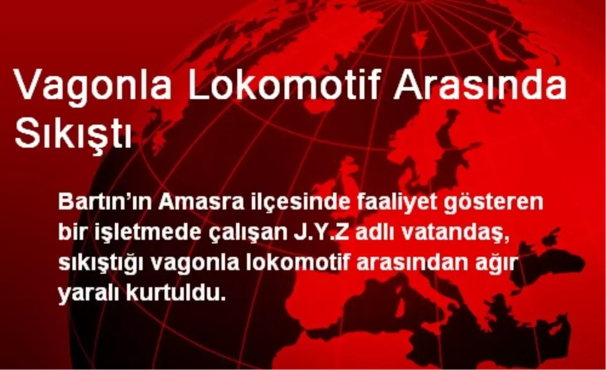 Vagonla Lokomotif Arasında Sıkıştı