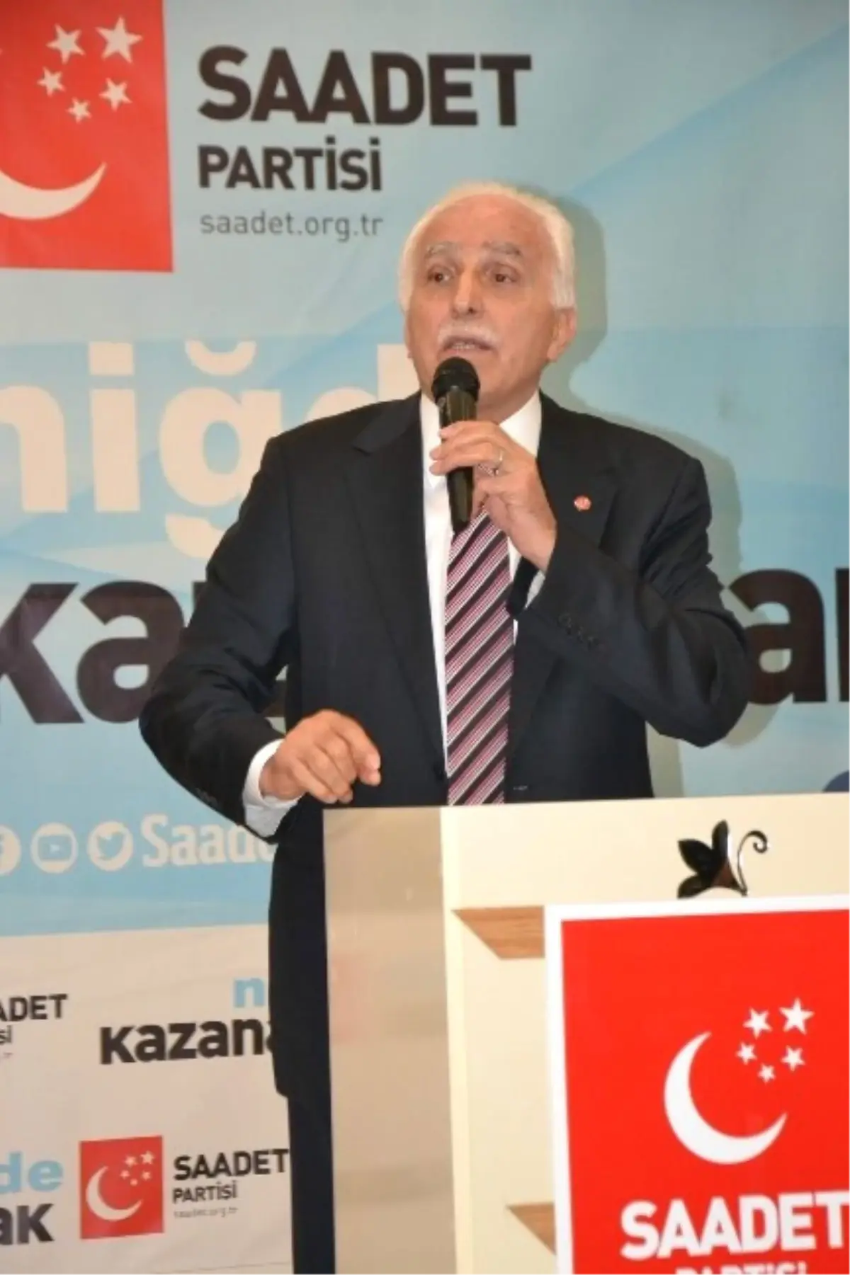 Saadet Partisi Genel Başkanı Kamalak Niğde\'de