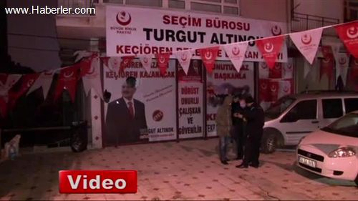 Ankara\'da BBP Seçim Bürosuna Saldırı